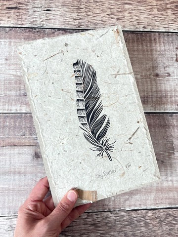 Jay Feather - Original Lino Print