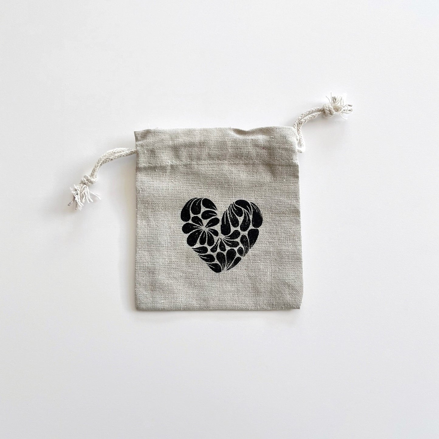 Little Cotton Gift Bag - Heart
